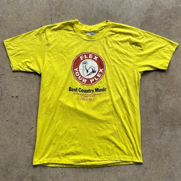 Vintage 90s KPLX 99.5 Flex Your Plex T-Shirt XL - Picture 1 of 5